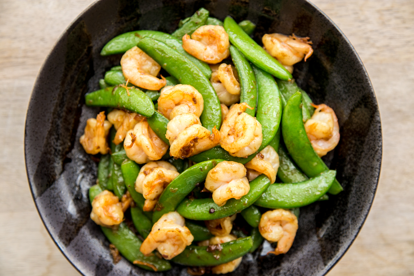 Stir-fried Shrimp & Snap Peas with XO Sauce Recipe-image