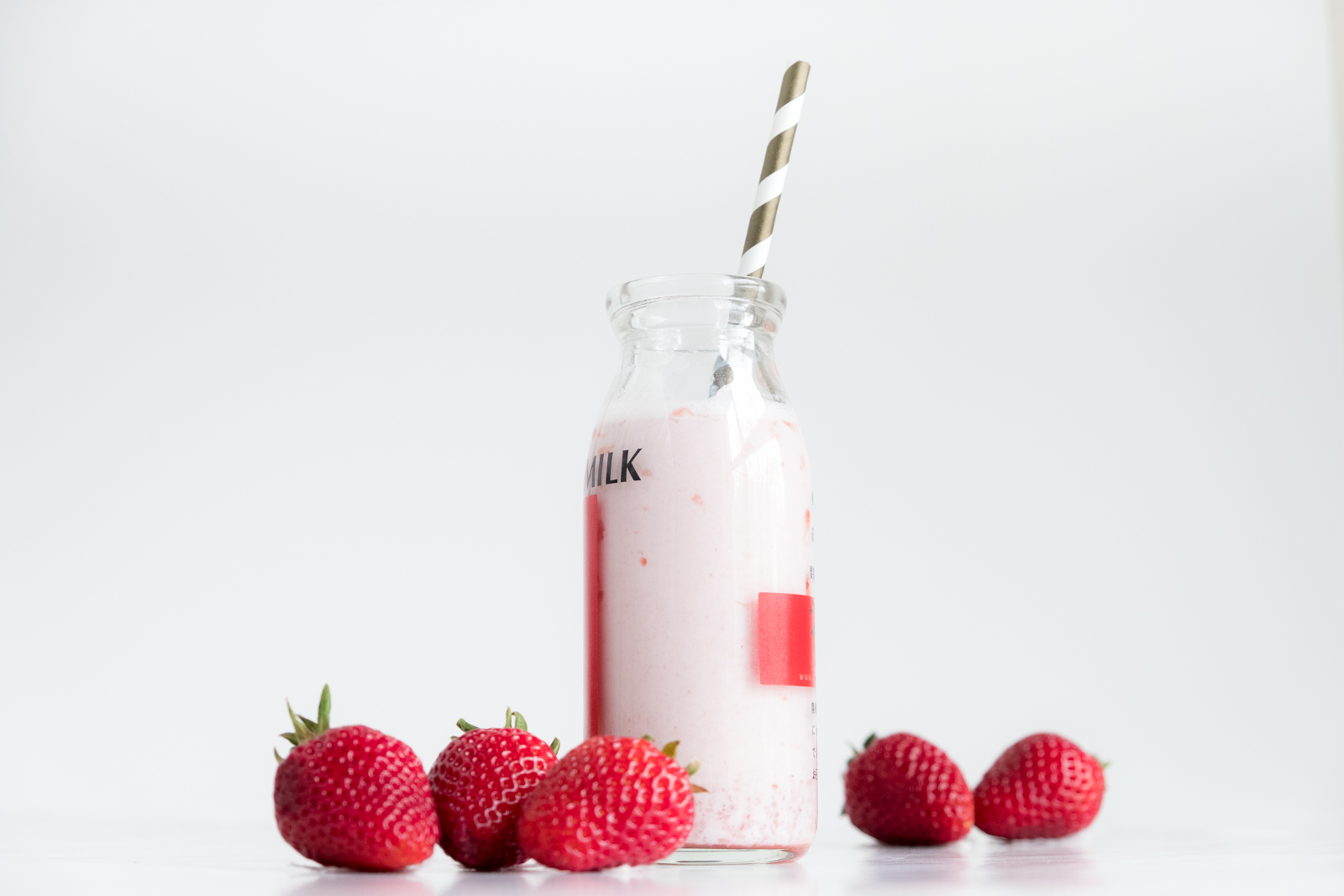 Fresh Strawberry Milk Recipe Jan's Food Steps